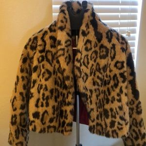 Animal print jacket!! Like new!!